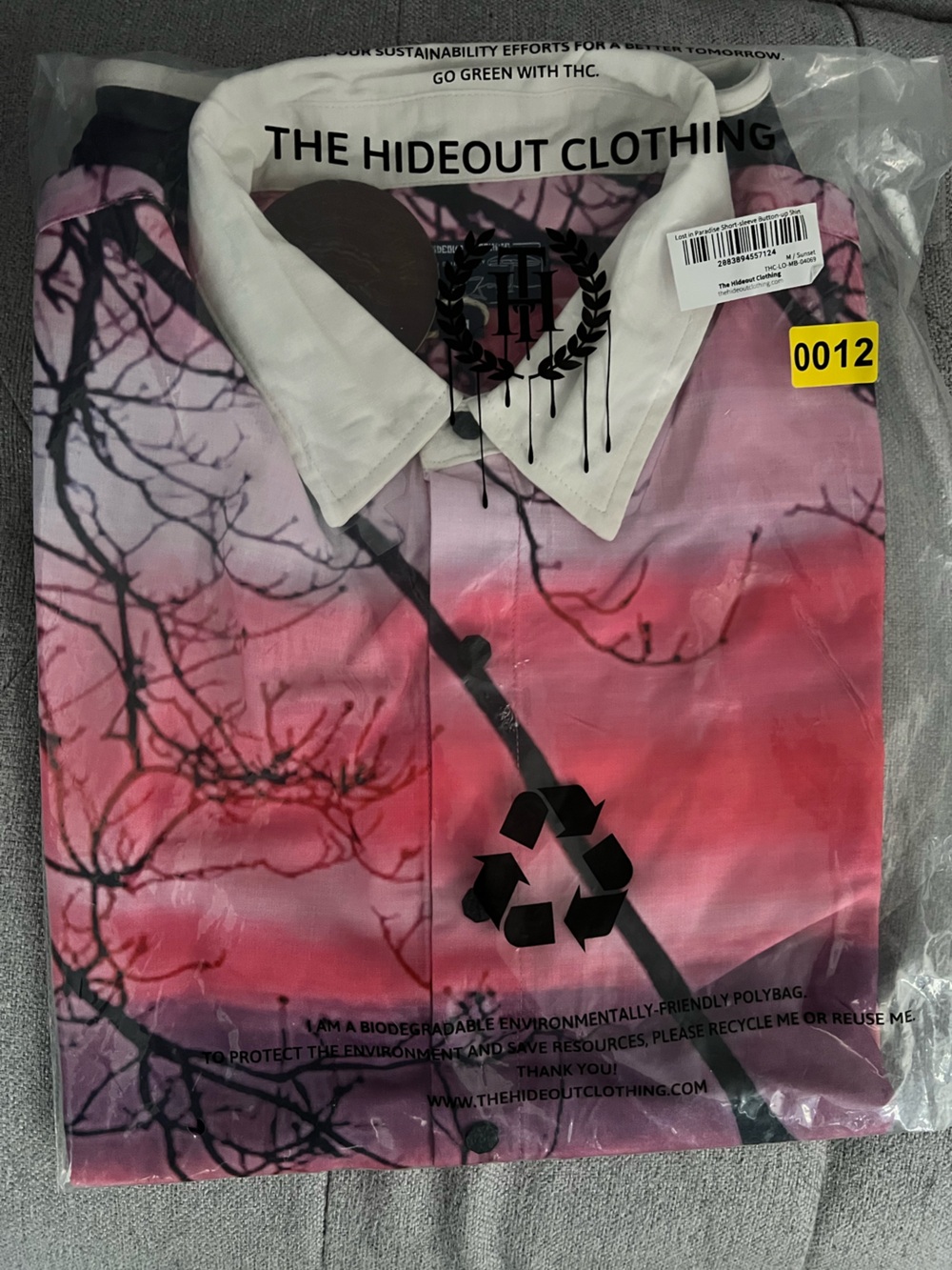 THC lost in paradise button down